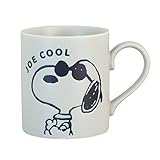 PEANUTS (ピーナッツ) スヌーピー ジョークール 撥水 マグカップ 約260ml PEANUTS ONE'S (ピーナッツ ワンズ) グレー 日本製 627163