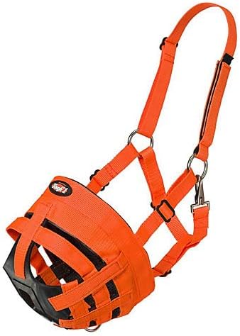Tough 1 EasyBreathe Orange Grazing Muzzle