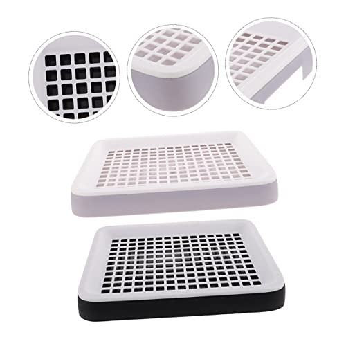 GANAZONO 8 Peças banheiro de estimação suporte de penico caixa de areia para animais pequenos bicho