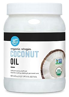 Amazon Brand - Happy Belly Organic Virgin Coconut Oil, 54 oz (Previously Solimo)