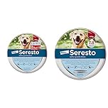 Seresto Chien – Colliers Anti-Puces et Anti-Tiques pour Grands Chiens – Plus de 8 kg – 2 Colliers & Elanco Sante_Soin_du_Corps SERESTO Chien - Collier Anti-Puces et Anti-Tiques pour Grands Chiens