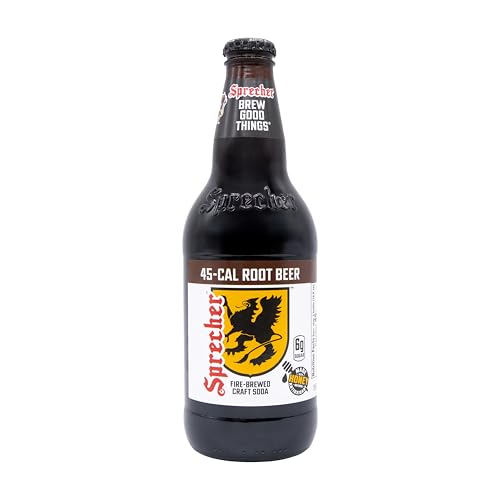Sprecher Lo Cal Root Beer 16oz Glass Bottles 12 Pack