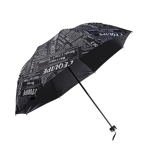 Tres paraguas plegables estilo periódico perfectos para pasear bajo la lluvia