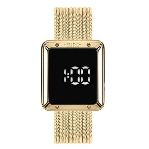 Relógio Euro, Pulseira de Aço Inoxidável, Feminino Dourado EUBJ3937AA/4F