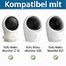Halterung für eufy Babyphone mit Kamera E21/E20/C10, Universal Babykamera Halter für eufyBabyphone E21, Flexible Befestigung Klemmernhalter Ständer Zubehör für eufy Baby Monitor E21/E20/C10