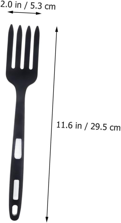 2pcs Silicone Flexible Cooking Fork for Straining, Scraping, Mixing