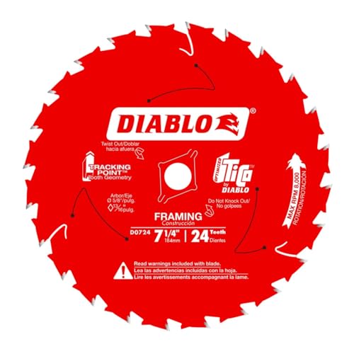 Diablo Framing Saw Blade for Wood - 7-1/4'...