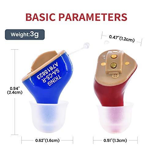 TKING Rechargeable Hearing Amplifier for Adults,Easy Use for Elder,Aid and Assist Hearing,Fit Both Right and Left Ear