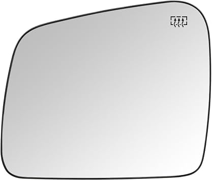 Senzeal Driver Side Mirror Glass Replacement for Jeep Grand Cherokee 2011-2020 Dodge Durango 2014-2019 Rear View Mirrors with Power Heated Left Side