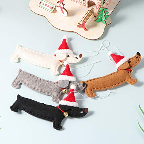 4Pcs Christmas Dachshund Decor Dachshund Dog Christmas Tree Hanging Ornaments Dog Christmas Ornaments Christmas Dachshund Dog Ornament Dachshund Gifts Christmas Party Decorations #TOP7