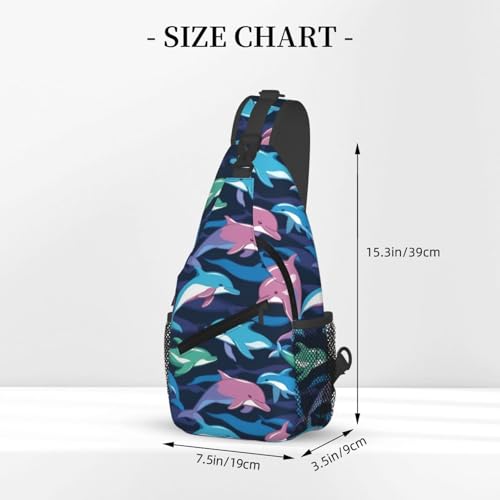 Mochila bandolera cuello delfín para viaje y senderismo miniatura 3