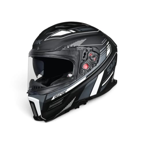 Image of SMK Agnar Revv Full Face Dual Visor Helmet - ISI DOT ECE 22.06 Certified