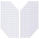 Self Adhesive Dots,1152 Pcs (576 Pairs) 0.59'/15 mm Diameter White Sticky Back Thin White Dots with Adhesive,Hook & Loop Dots with Waterproof Sticky Tapes, Desirable for Classroom,Office&Home