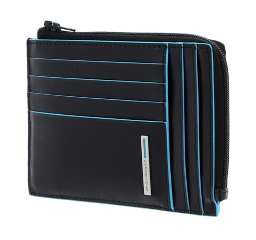 Piquadro Blue Square Münzbörse, 0.43 liters, Schwarz (Nero)