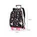 LIUXIUER Wasserdichter Rucksack Mit Rädern, Trolley-Tasche Mit Rädern, Große Kapazität, Büchertasche Mit Mehreren Taschen, Lässiger Tagesrucksack, Schulreise Für Kinder,E