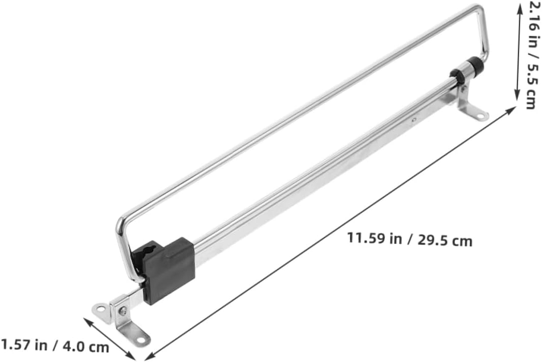 5pcs Closet Rod for Hanging Clothes Telescopic Wardrobe Bar Sturdy Iron Space-Saving Design Easy to Install