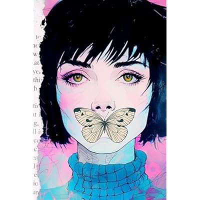 Girl with Butterfly | Text on Back "Choose to be Happy" | Digital Collage and Ai Image