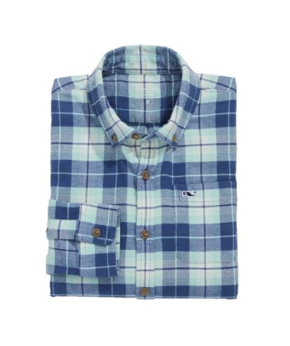 Image of vineyard vines Boys' Boys' Muskeget Plaid Vineyard Flannel Shirt