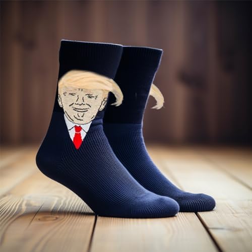 Funny Trump Gift Socks – Bold Novelty Socks for Men, Perfect Gag Gift for Him