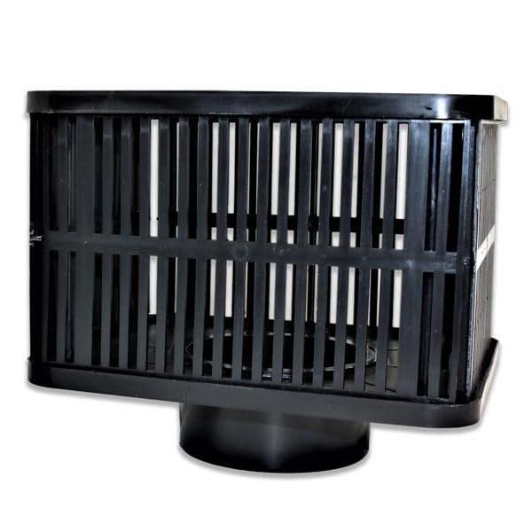 eco-filtration AQUA SURE 110mm/4″ Rectangle Strainer Cage | Pond Filter Intake Guard for 110mm Waste Pipe | 4” Waste | Prevents Debris, Media Loss & Fish Ingress