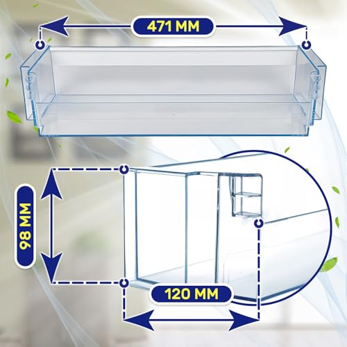 Kühlschrank Flaschenhalter 471 x 98 x 120 mm mit dem Originalcode 709646 00709646 704406 00704406 704751 00704751 für Bosch - Garantie 10 Jahre - MONTERAL