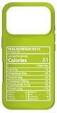 Carcasa para iPhone 17 Pro Información nutricional de Guisantes Diseño de Etiqueta de Cocina Minimalista