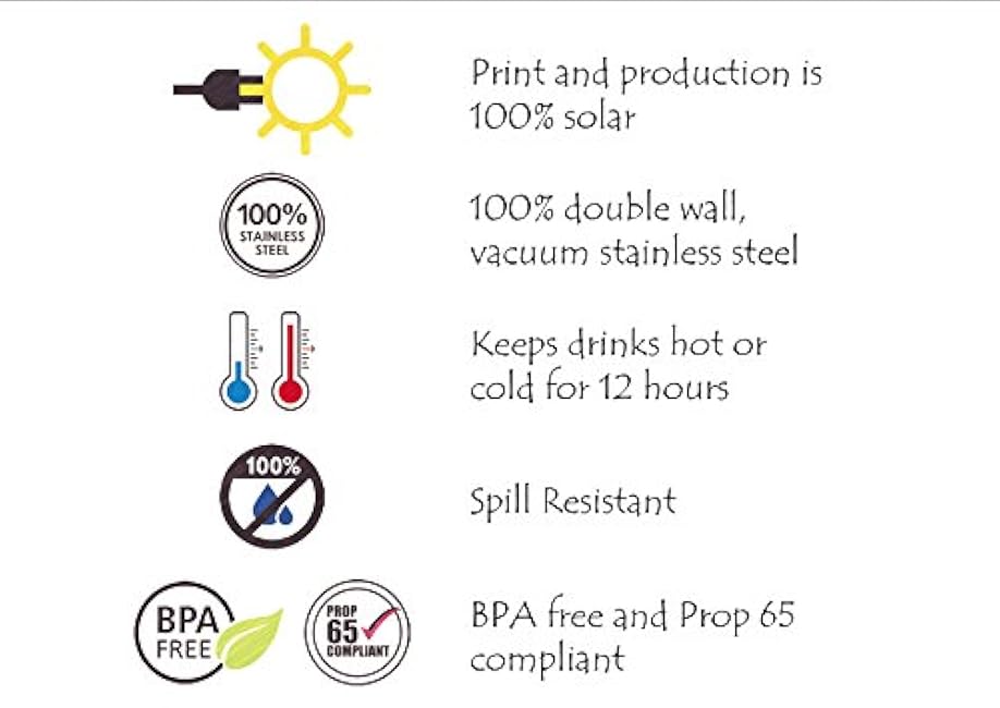 Tree-Free Greetings BT21938 Barista Tumbler Vacuum Insulated, Stainless Steel Travel Coffee Mug/Cup, 17 Ounce, Colorado Flag