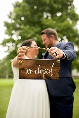 Amazon.com: Eloped Announcement We Eloped Wedding Sign We Eloped ...