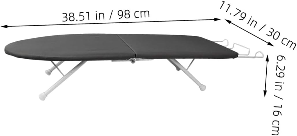 Small Tabletop Ironing Board Foldable Portable Mini Ironing Frame with Heat-Resistant Surface for Home Laundry and Travel Use