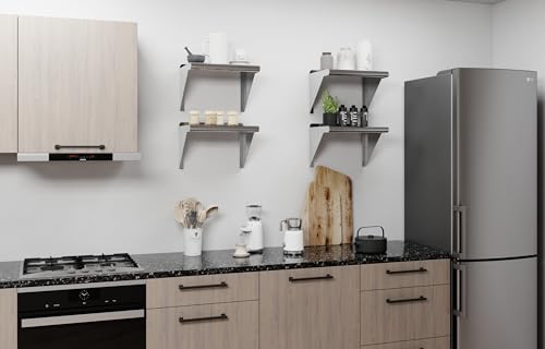 Image of AmGood 12 inch X 16 inch Stainless Steel Wall Shelf | Metal Shelving | Garage, Laundry, Storage, Utility Room | Restaurant, Commercial Kitchen | NSF