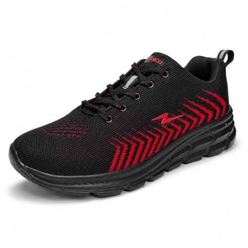 Image of Mens Running Shoes for Man Comfortable Men's Sports Shoes with Memory Foam Cushioned Insole Sports Shoes for Men Running Walking Lightweight Gym Shoe for Men Comfortable Stylish & Casual Walking ATHCO Shoe for Man Anti Slip Gym Footwear