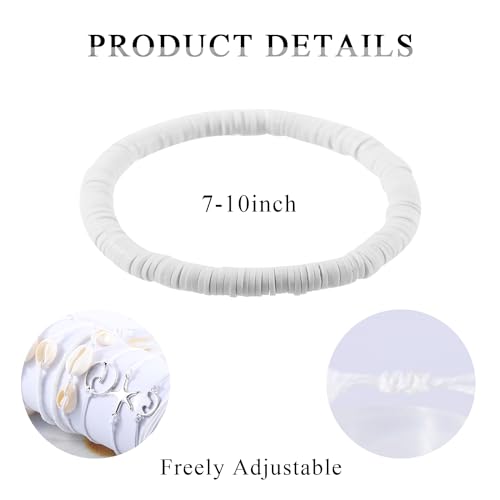 PIPITREE 12-Piece Adjustable Beach Bracelets Set for Women - Waterproof Boho Surfer Anklets with Starfish and Shell Charms - Image 2