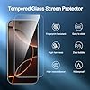 NEW'C Lot de 3, Verre Trempé pour iPhone 17, 17 Pro, iPhone 16 Pro (6,3″) Film en Protection écran efficace contre les Rayures - Ultra Résistant - HD Transparent - Outil d'installation facile inclus
