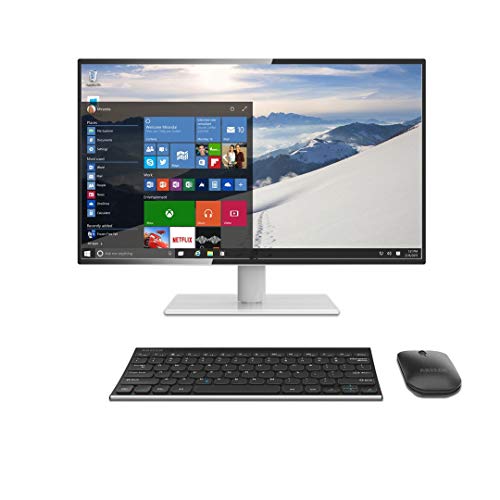 Arteck Bluetooth Keyboard And Mouse Combo Ultra Compact Slim Stainless Full Size Keyboard And Ergonomic Mice For Computer/Desktop/Pc/Laptop/Surface And Windows 10/8/7 Built In Rechargeable Battery #TOP6