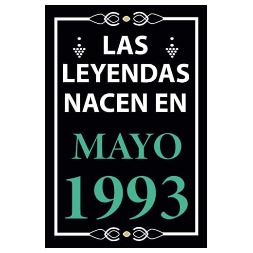 Las leyendas nacen en Mayo 1993: Regalo de cumpleaños perfecto para hombre y mujer de 28 años I Cita positiva , humor I Cuaderno , diario , libro de ... I Idea original para el 28 cumpleaños