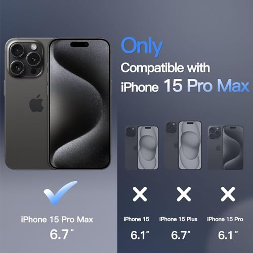 Image of DIZORO Compatible for iPhone 15 Pro Max Case 6.7, Slim Liquid Silicone Case 3 Layers Full Covered Soft Gel Rubber Phone Case Protective Cover 6.7 Inch (Titanium Black)