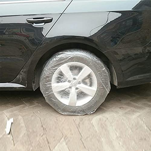 Tampa do pneu do carro, armazenamento à prova chuva transparente - Manga spray para carro, bolsa par