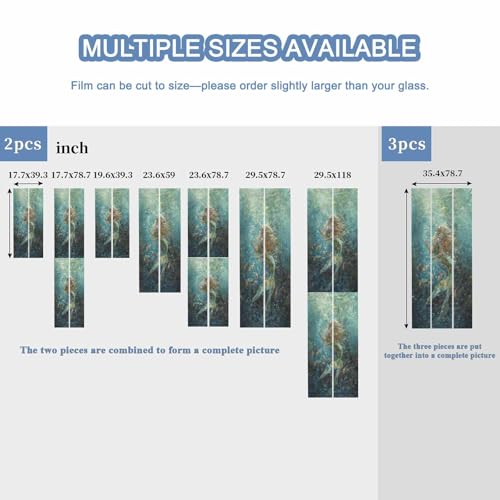 Vinilo para ventana 3D efecto vitral 17.7x39.3 pulgadas miniatura 6