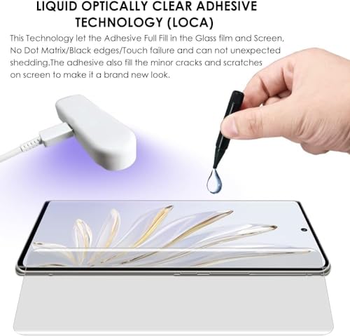 Image of DD SON Premium UV Tempered Glass Screen Protector Compatible For Vivo X60 Pro / X60 Pro Plus (6.56 Inch, Pack of 1) Smartphone (Pack Of 1) With Edge To Edge Full Coverage UV And Easy Installation Kit