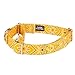 Country Brook Petz - Yellow Bandana Martingale Dog Collar - Country and Western Collection Featuring Rustic Designs (1 Inch, Medium)