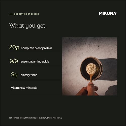 Image of Mikuna Pure Chocho Plant Protein Powder, Unflavored - 1 Ingredient, 20g Protein - Third-Party Tested, Vegan, Lectin Free - 30 Servings (Bulk)