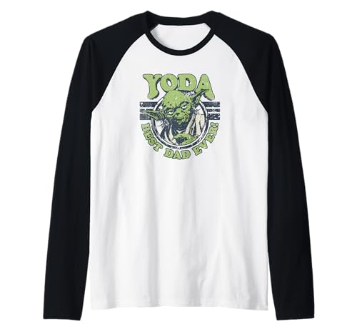 T-shirt Yoda Star Wars modèle baseball raglan bicolore pour homme
