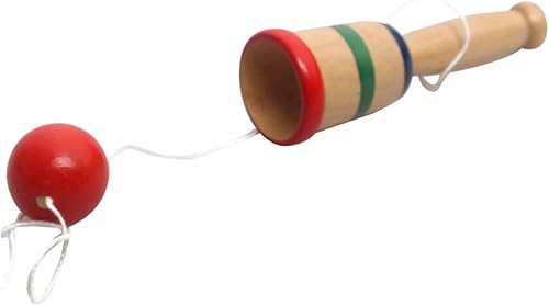 ibasenice 4 piezas de regalos japoneses juguetes preescolares tazas para niños Kendama String Ball para principiantes habilidades motoras juguetes