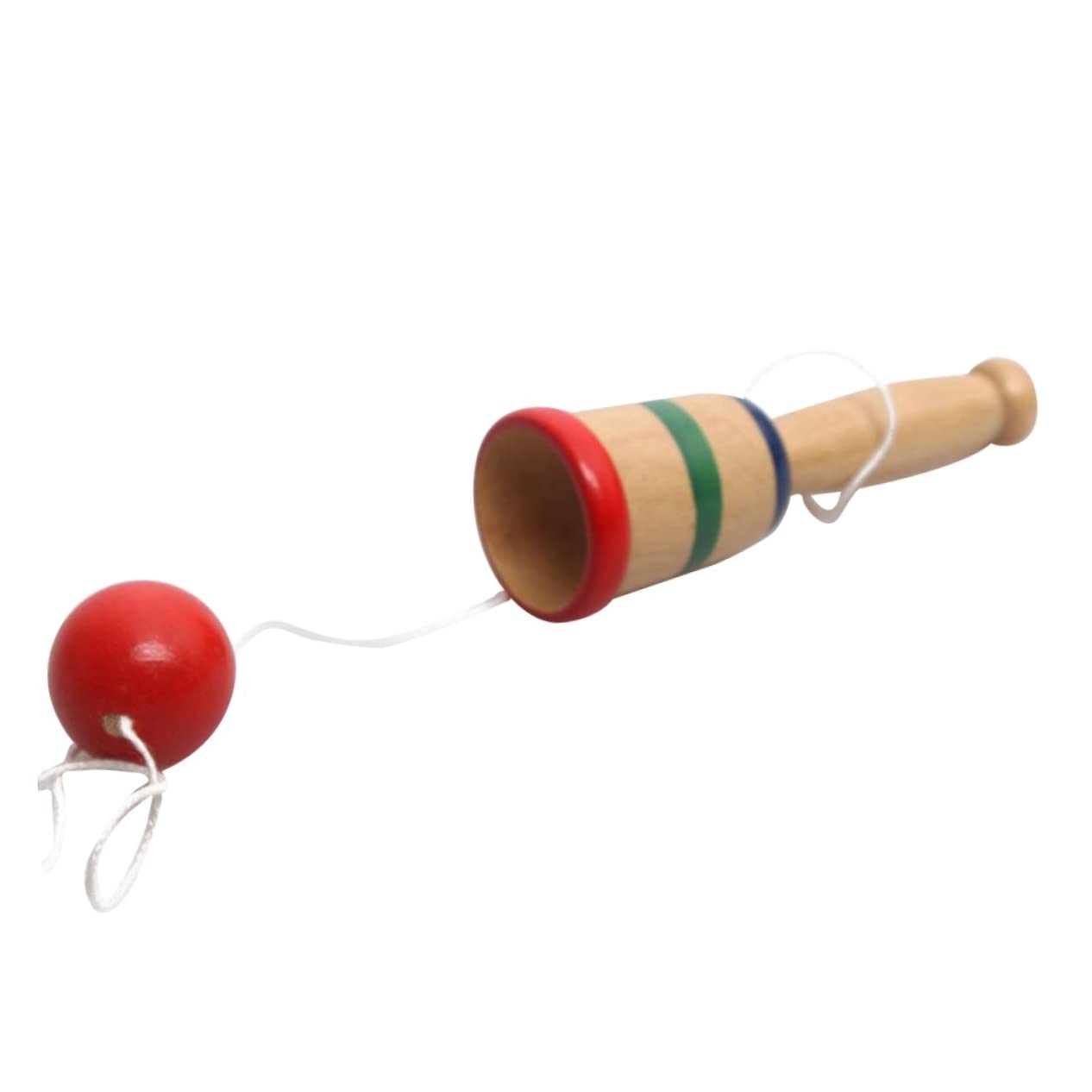 ibasenice 4pcs Japanese Preschool Toys Cups Kendama String Ballfor Beginner Motor Skills Hand Eye Coordination Catch Cup for 15 Years Old