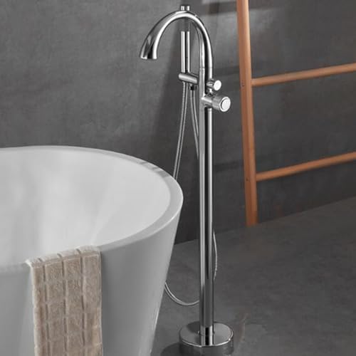 Mitigeur baignoire laiton sur pied eau chaude froide mitigeur douchette