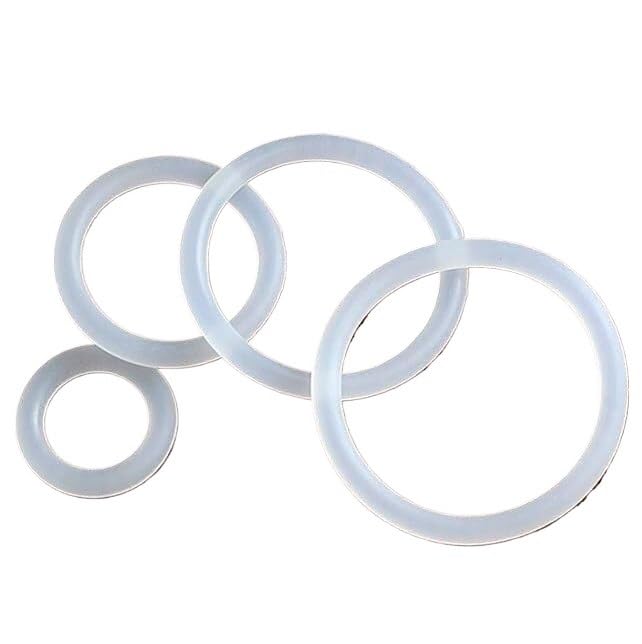 2,4 mm biały silikonowy pierścień uszczelniający O-ring, 10 szt(OD 18mm)