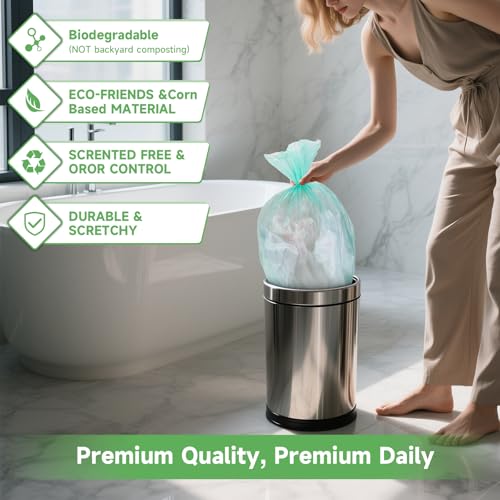 Sac poubelle compostable de qualité supérieure épais et vert - 8