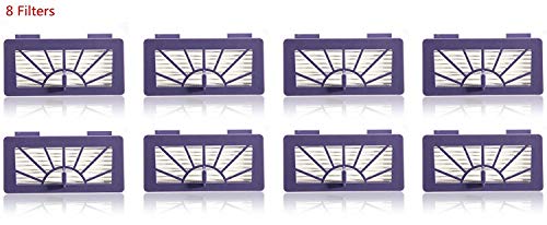 Nispira 8 Pack Hepa Filter Replacement for Neato XV-15 XV-25 XV-21 Vorwerk VR100 Vaccum