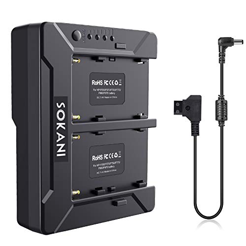 Sokani v montagem placa adaptador de bateria d-tap saída para sokani x60/x60 rgb/p25, compatível com