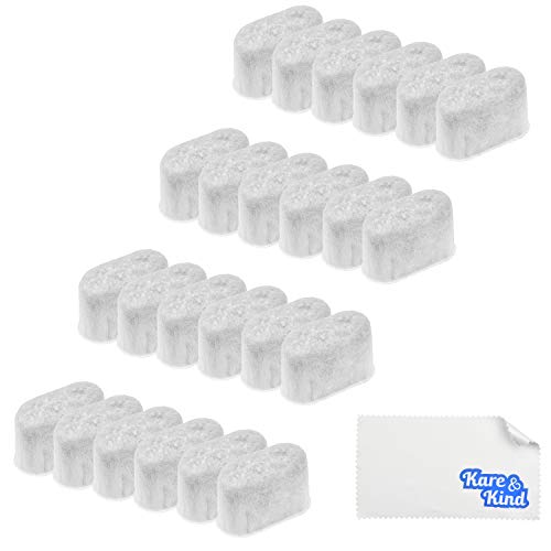 Kare & Kind 24-Pack C-art Coffee Makers Replacement Activated Charcoal Water Filters - Compatible with All C-art Coffee Makers